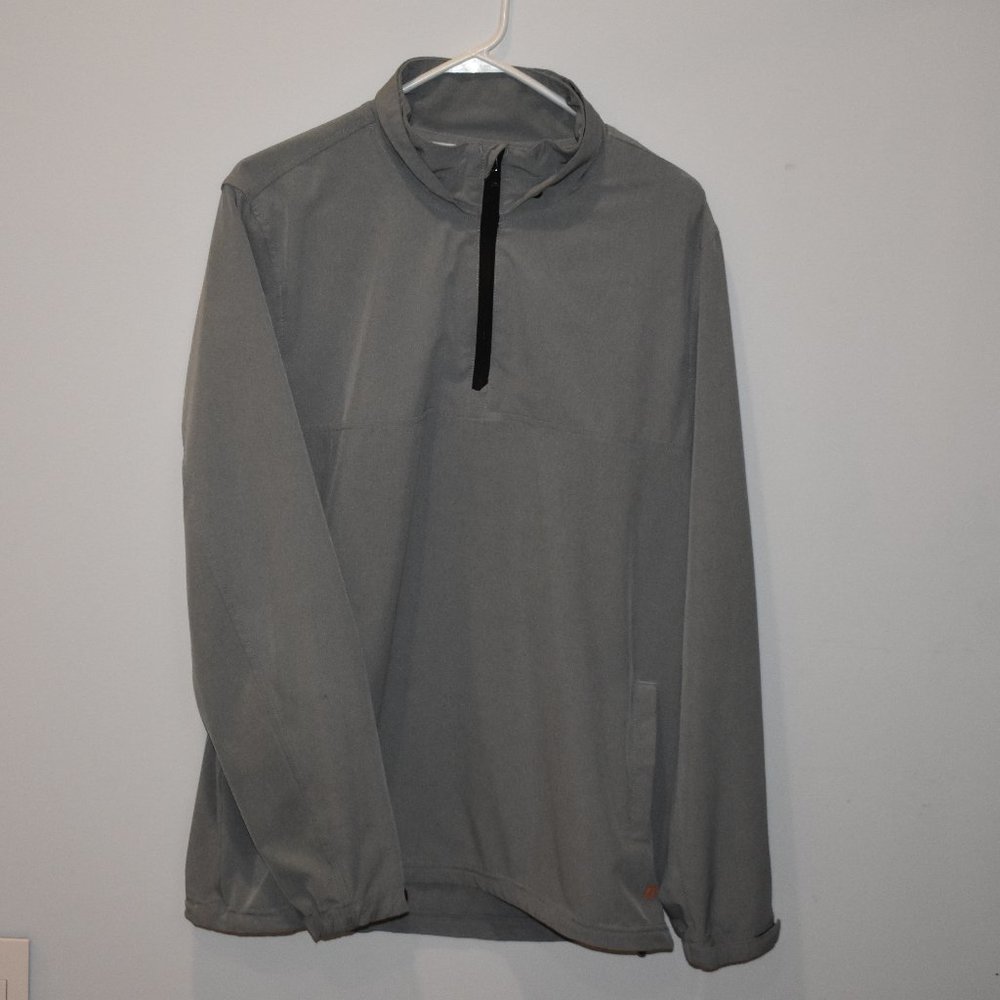 Travis Mathew Grey Quarter-zip windbreaker/rain jacket